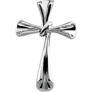 Bow Style Cross Pendant - Click Image to Close