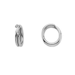 Round Split Ring, 2 mm max chains. Sterling Silver. - Click Image to Close