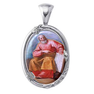 St Mark, the Apostle, Charm Gem Pendant - Click Image to Close