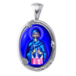 St Martha Charm Gem Pendant - Click Image to Close