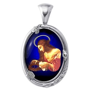 St Mary Magdalene Charm Gem Pendant - Click Image to Close