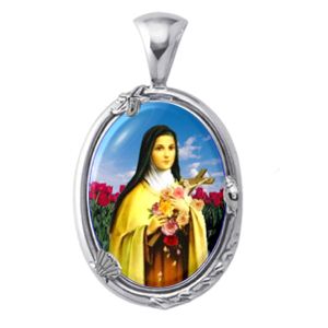 St Theresa of Lisieux Charm Gem Pendant - Click Image to Close