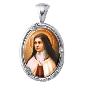 St Theresa of Lisieux Charm Gem Pendant - Click Image to Close