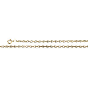 Rope Chain 1.75mm x 7 inch, 14KY, Spring Ring - Click Image to Close