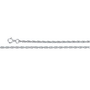 Rope Chain 1.75mm x 7 inch, 14KW, Spring Ring - Click Image to Close