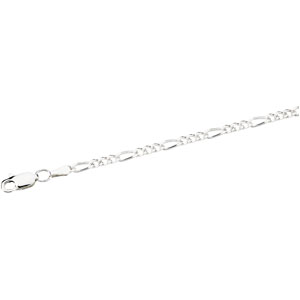 Figaro Chain, 2.5 x 16", Lobster Claw Clasp - Click Image to Close